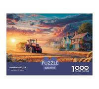 Rural Tractor SceneTitanic Jigsaw Puzzles for Adults Pastoral Countryside Art Style Tackle The 1000-Piece (Advanced) Gauntlet of Impossible, Hard, And Difficult Challenging Puzzle Games - The Defining