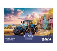 Rural Tractor SceneUltimate Challenge Jigsaw Puzzles for Adults Vintage Countryside Style Conquer The 1000-Piece (Advanced) Impossible, Hard, And Difficult Challenging Puzzle Educational Games - This