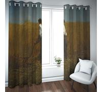 Rural Wheat Field Blackout Thermal Curtains the Veteran in a New Field Famous Painting Prints Curtain for Living Room Bedroom Decorative W72xL90in 2 Panels