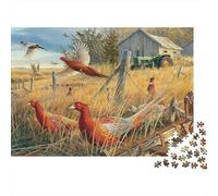 Rural Wilderness Pheasant Jigsaw Puzzles for Adults Interesting Puzzle Game 1000 Piece Educational Games Home Decoration Gifts 38x26cm/1000pcs
