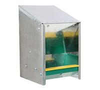 Rural365 Automatic Chicken Feeder System - 5.5 lb. Capacity Galvanized Feeder Metal Trough for Poultry and Rabbits