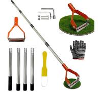 RURIZHONGTIAN Pendulum Hoe with Handle 161 cm, Stirrup Hoe Weed Remover Device, Garden Hoe with Stainless Steel Handle, Versatile Weed Hoe Hand, for Weeding, Loosening Soil
