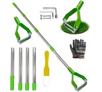 RURIZHONGTIAN Pendulum Hoe with Handle 161 cm, Stirrup Hoe Weed Remover Device, Garden Hoe with Stainless Steel Handle, Versatile Weed Hoe Hand, for Weeding, Loosening Soil