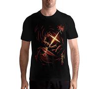 Rurouni Kenshin Men's Tee Casual Short Sleeve T-Shirt Black(3X-Large)