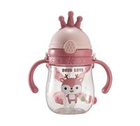 Rurunklee Baby Sippy Cup 6+ Months | 370ml Straw Cup | Weighted Straw | Non Spill | Dishwasher Safe