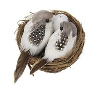 Rurunklee Bird Nests for Crafts, Artificial Bird Nest | Cute Bird Nest Eggs with Artificial Birds - DIY Craft, Creative Tree Decoration, Bird Nest with