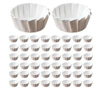 Rurunklee Cake Paper | 50X Basques Cake Paper Baking Cups - Parchment Paper Rounds, 4/6/8-Inch Muffin Tin Liners, Cupcake Wrappers, Dessert Liners for Baking Cakes