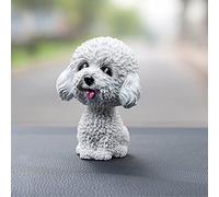 Rurunklee Car Nodding Dog Doll Cute Dog Ornaments Shaking Bobbing Head Dogs Puppy Car Interior Dashboard Decoration Creative for Car Home Desk Docoration