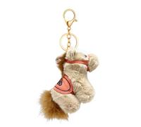 Rurunklee Cute Horse Plush Keychain for Backpack, 3.9 Inch Mini Animal Keychain Purse Charm Pendant Gift for Women Girl (Color Random)