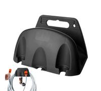 Rurunklee Garden Hose Holder Heavy Duty Hose Hanger Wall Mounted Water Hose Holder for Outside Yard, Sturdy Hose Hose Hooks for Water Hose (Black)