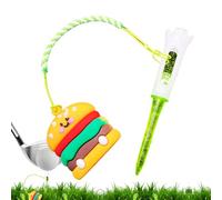 Rurunklee Golf Tee Hanger Anti Lost | Anti Lost Golf Tee Holder Ring,Cute Food-Themed Golfer Practice Training Accessory for Men Father Boyfriend Mother Dad Beginners Professionals