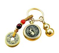 Rurunklee Good Luck Keychain,Brass Gourd Keychain | Feng Shui Gourd Keychain, Brass Gourd, Lucky Coin, Bring Good Luck and Wealth, Chinese Style Decorative Pendant