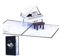 Rurunklee Greeting Cards, Paper Pop up Card Piano Greeting Card, Handmade Funny Envelope Birthday Card Foldable Celebration Card for Birthday & Congratulations