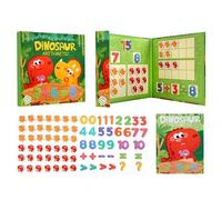 Rurunklee Magnetic Ten Frame Set, Colorful Counters, Addition and Subtraction Magnetic Math Puzzle, Fun Kindergarten Math Games Manipulative Counting Toys, Teaching Aids for Early Education