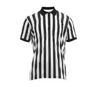 Rurunklee Men's Referee Shirt Collared Mens Ref Shirt Jersey Short Sleeve Football Halloween Costume
