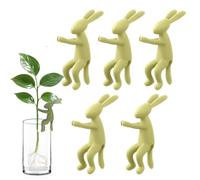 Rurunklee Plant Propagation Buddy - 5 Pieces Bunny Plant Cutting Holders for Sprouts, Stems & Shoots, Cute & Sturdy Plants Supports for Indoor Gardens & Propagation Stations