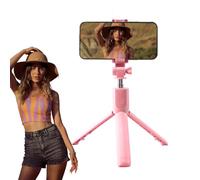 Rurunklee Selfie Stick Tripod, Extendable Phone Tripod Stand with Wireless Remote, Portable Phone Tripod for Most Phones for Recording, Video and Picture