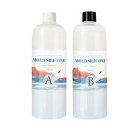 Rurunklee Silicone Mould Making Kit, 1:1 200g Mould Making Silicone Rubber, Liquid Silicone Rubber Mould Making, Ideal for Casting 3D Silicone Moulds, PO6B3SNX115RFB0ANL