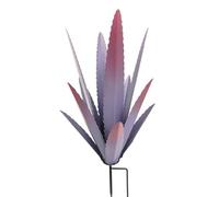 Rurunklee Tequila Rustic Sculpture 17.7" Metal Agave Plant Home Decor Rustic Hand Painted Metal Agave Garden Ornaments Outdoor Decor Figurines Home Yard Decorations Stakes Lawn Ornaments
