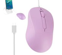 Rurunklee Usb Mice Wired Silent Plug-and-Play Anti-Slip Accessories