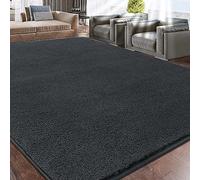 Rururug Large Area Rug, 200x300 cm, Grey, Modern, Fluffy, High Pile, Machine Made, Living Room, Bedroom, Children's Nursery