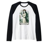 Rusalka Slavic Spirit Pagan Myth Water Nymph Art Raglan Baseball Tee