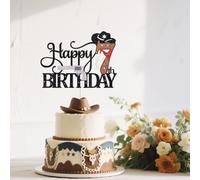 Ruscalin Cowboy Cake Topper,My 7th Rodeo Western Birthday Cake Decorations,Cowboy Theme Happy Birthday Party Decoration，Baby Shower,Boy Birthday Party Decoration Supplies