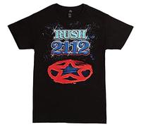 Rush 2112 Redux T-Shirt Graphics Tee Black Tee Shirt L