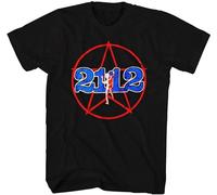 Rush 2112 T Shirt Mens Rock N Roll Music Concert Tee O-Neck Unisex Short Sleeve T-Shirt Black XXL