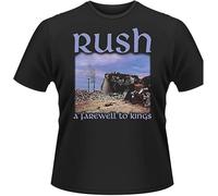Rush A Farewell to Kings Men's T-Shirt Casual Unisex Black Tee