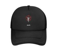 Rush-Adult Solid Color mesh Baseball Cap Rock Band 2112-Star Trucker Mesh Fitted Cap Merch Adjustable Snap-Back dad Cap Fishing Hats for Men Sun Protection Unisex