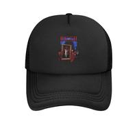 Rush-Adult Solid Color mesh Baseball Cap Rock Band 2112-Star Trucker Mesh Fitted Cap Merch Adjustable Snap-Back dad Cap Fishing Hats for Men Sun Protection Unisex