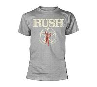 Rush T Shirt American Tour 1977 Band Logo new Official Mens Sports Grey S