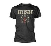 RUSH Men's American Tour 1977 T-Shirt Grey, Grey, Extra Large