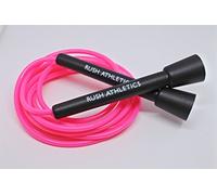 RUSH ATHLETICS SPEED ROPE NEON PINK - Skipping Rope, Best for Boxing MMA Cardio Fitness Training - Speed - Adjustable 11ft JUMP ROPE Sold by RUSH ATHLETICS