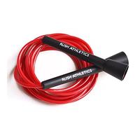 RUSH ATHLETICS SPEED ROPE RED - Skipping Rope, Best for Boxing MMA Cardio Fitness Training - Speed - Adjustable 11ft JUMP ROPE Sold by RUSH ATHLETICS