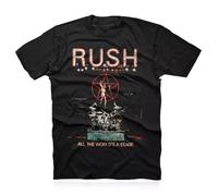 Rush Band All The World T-Shirt Black Tee S-5Xl