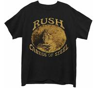 Rush 'Caress of Steel' Mens T-Shirt Black O Neck Tee