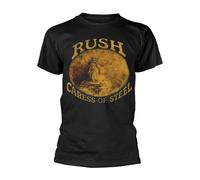 Rush Backstage Club T-shirt – Caress of Steel – Black – Front & Back Print – Size M