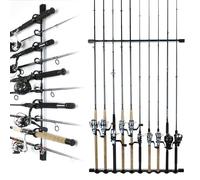 Rush Cr reations 3 in 1 All Weather Fishing Rod/Pole Storage Wall/Ceiling Rack