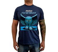Rush Fly by Night Ver. 1 Album Cover Mens T Shirt Size L Navy Blue