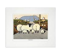 'Rush Hour' Mounted Print by Thomas Joseph - Sheep Art