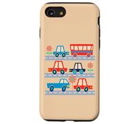 RUSH HOUR Retro Kids Transportation Vehicles Cars Trucks Bus Case for iPhone SE (2020) / 7/8