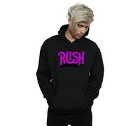 Rush Men's Distressed Logo Hoodie Black Large