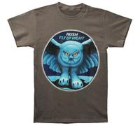 Rush Men's Fly By Night Grey Slim Fit T-shirt X-Large Grey