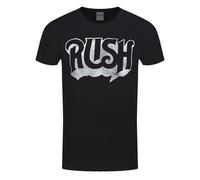 Rush Men's Logo Cotton T-Shirt in Black | Size: XL Rush Black XL