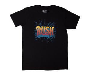 Rush Men's Tour 74-75 Back Print T-Shirt in Black | Size: Large Rush Black L