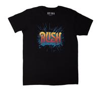 Rush Men's Tour 74-75 Back Print T-Shirt in Black | Size: Small Rush Black S