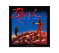 Rush Patch Hemispheres Band Logo Official 10cm x 10cm Woven sew on Accessory Size