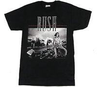 Rush Permanent Waves Men T Shirt Album Cover Art T-Shirt Graphic Unisex Tee Shirt Black